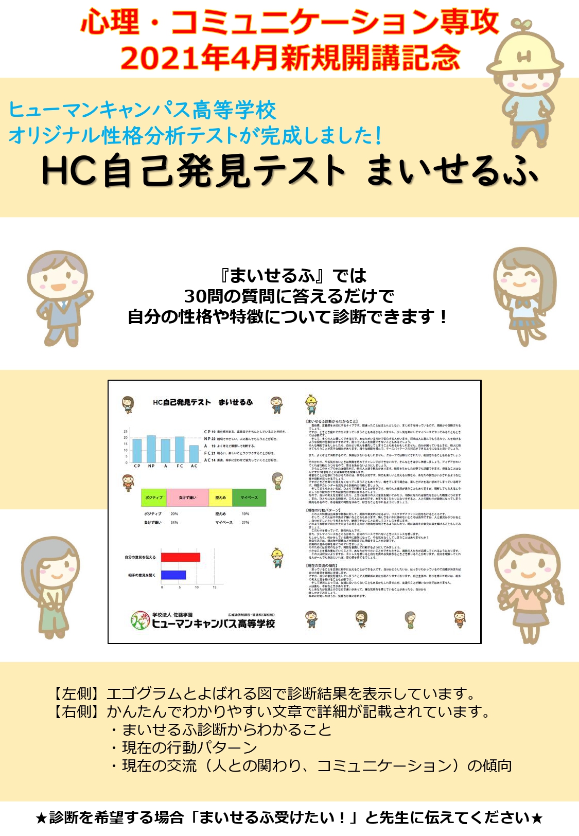 名古屋 まいせるふ って知っていますか 名古屋校 通信制高校のヒューマンキャンパス高校