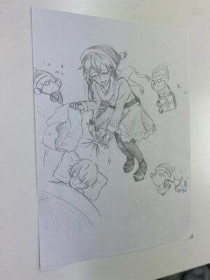 【大阪心斎橋】イラスト体験！　オリジナルサンタクロースを描いてみました🎅